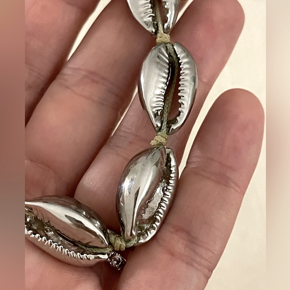 Silver Conch Shell Bracelet Adjustable - image 3